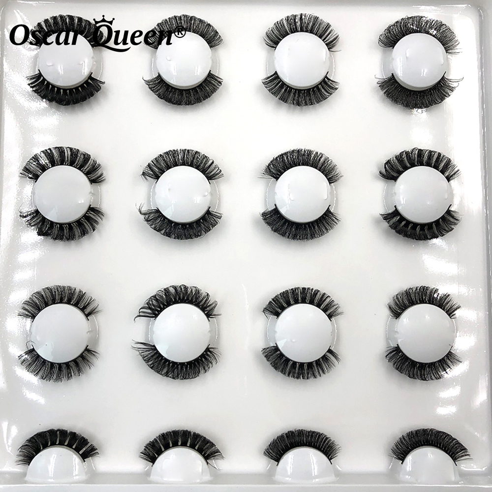 DD Curl Russian Strip Lashes Bulk Wholesale 3D Colored Faux Mink Lashes 5D Natural Fake Eyelashes Packaging Box Makeup Tools