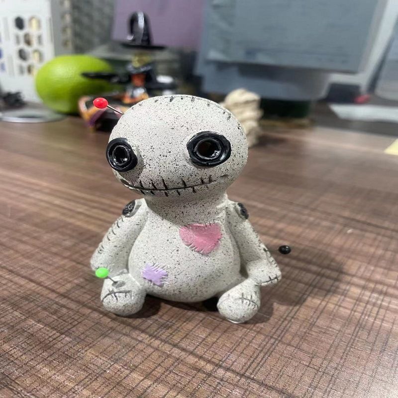 Voodoo Doll Cone Burner Incense Burner Therapy Tool Desktop Resin Ornament Handmade Carft Ornaments For Room Home Decor Censer