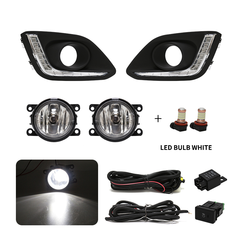 Car LED Daytime Running Light Fog DRL Bumper Driving Lamp For Suzuki Swift 2014 2015 2016