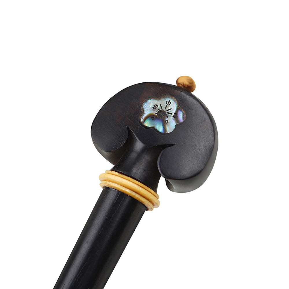 4Pcs/Set Violin Tuning Pegs Ebony Fine Tune Pegs Fiddle Parts High Quality String Instrument Accessories for 3/4 4/4 Violin
