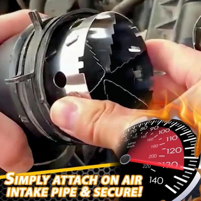 TopSpeed Car Turbocharger Car Turbocharger Adapter Fuel Turbine Saver Modified Fan Air Intake Fuel Saver Accelerator Gas In V9S2
