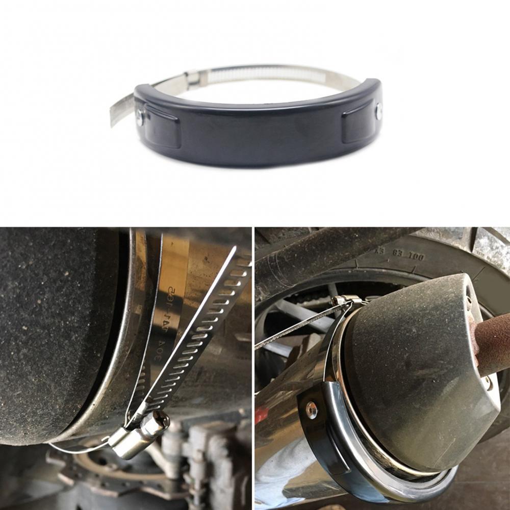 100-160mm Round Metal Exhaust Funnel Clamp Support Bracket For Exhaust Pipe Muffler Escape Motorcycle Repair Parts Accessory