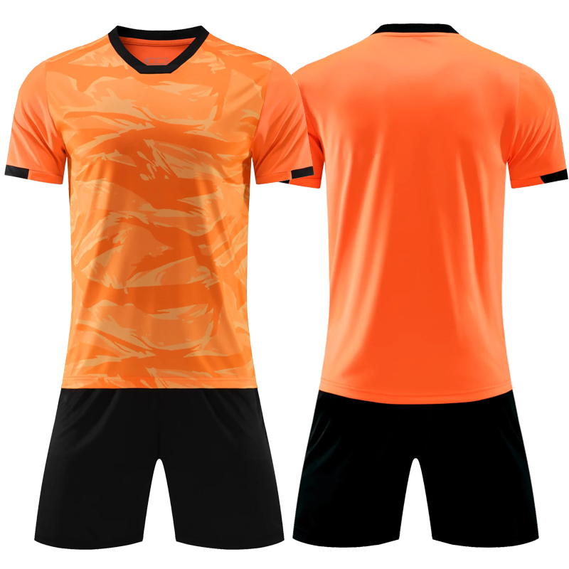 Men's Adult football jerseys Uniform Boys Football Training Clothes Sets Short Sleeve Goalkeeper Soccer Jersey Top and shorts
