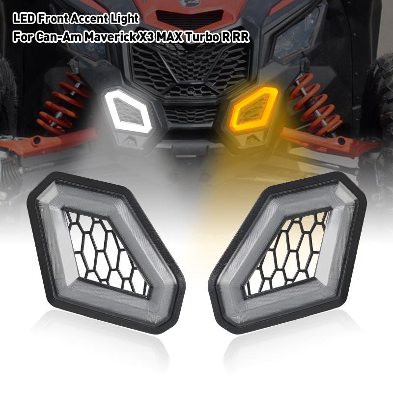 LED Front Accent Light For Can-Am Maverick X3 MAX Turbo R RR 2017-2023