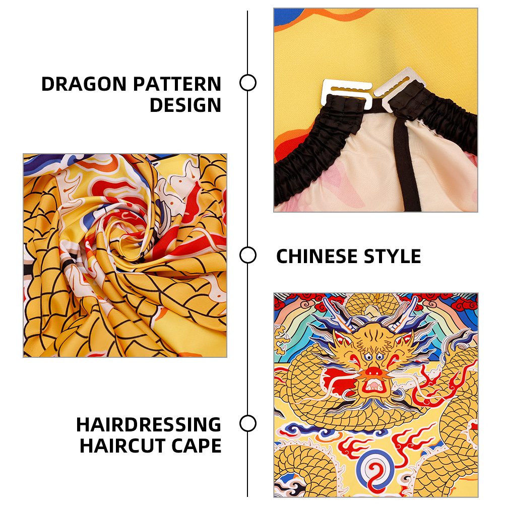 Chinese Style Hair Cutting Cape Barber Haircut Cape Decorative Hair Stylist Cape Large Hairdressing Cape