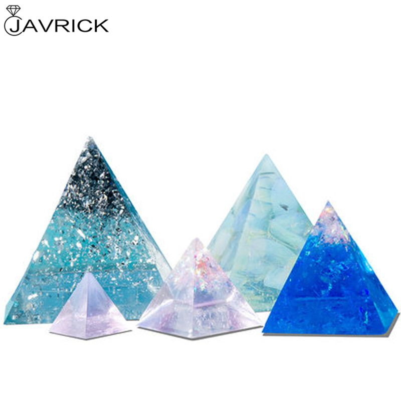 5Pcs/Set Pyramid Silicone Molds Resin Casting Mold Orgone Pyramid Mold Jewelry Tools