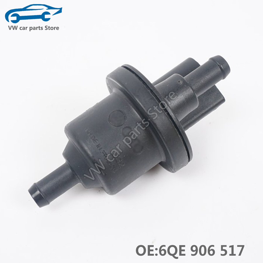 6QE906517 Canister Purge Vent Valve Solenoid For VW Golf Passat POLO Beetle Jetta Tiguan Touareg Audi A3 A4 A6 TT 1C0 906 517 A