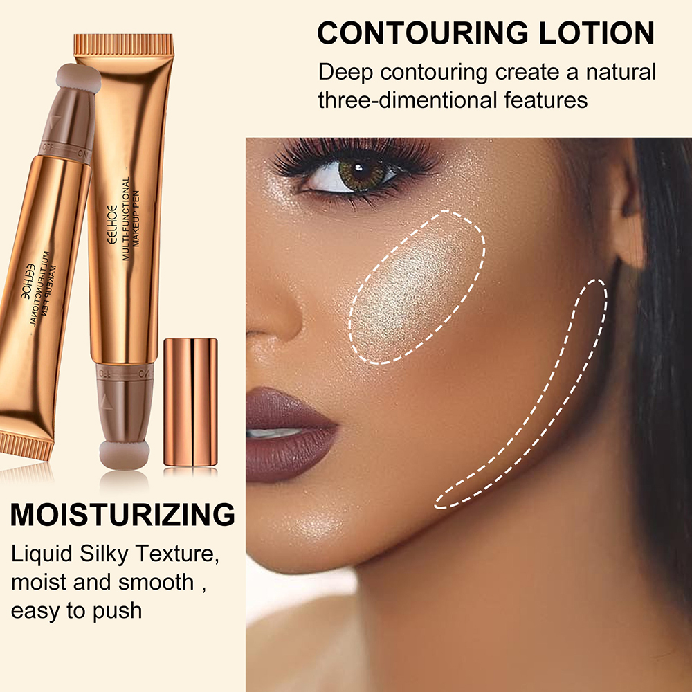 Liquid Contour Beauty Stick Highlight Liquid Blush Cheek Liquid Powder Blusher Waterproof Eye Shadow Multi-purpose Makeup Pen