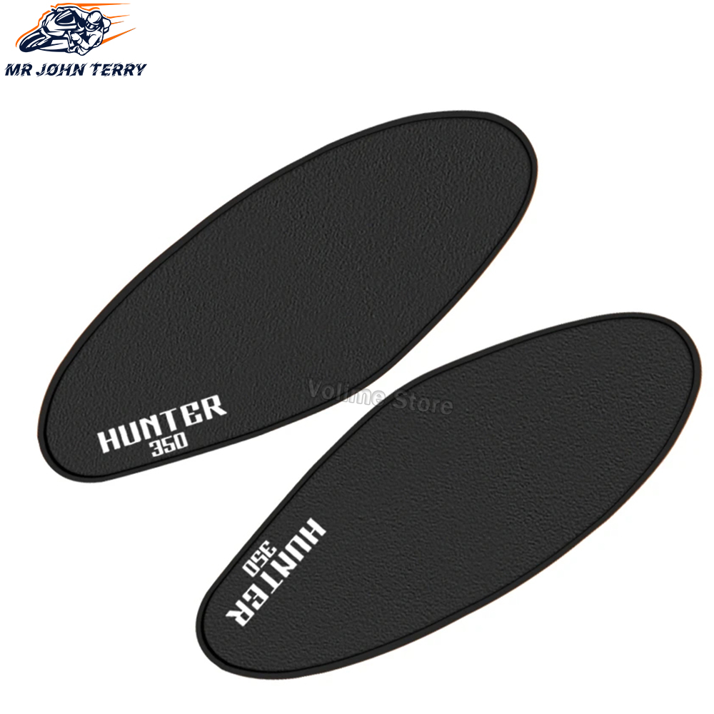 For Royal Enfield HUNTER 350 Motorcycle Non-Slip Rubber Side Tank Pad Oil Gas Fuel Protector Cover Sticker Decal