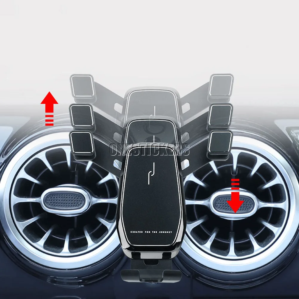 For Mercedes Benz A CLA Class W177 V177 C118 W118 A180/A200/A220/250 Car Mobile Phone Holder Air Outlet Snap Bracket Accessories