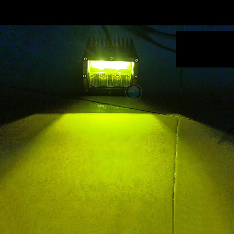 1PC/2PCS4inch 60w LED Work Light 12v 24v for Off Road Truck Bus Boat Fog Light Car Light Assembly Led light bar White yellow.