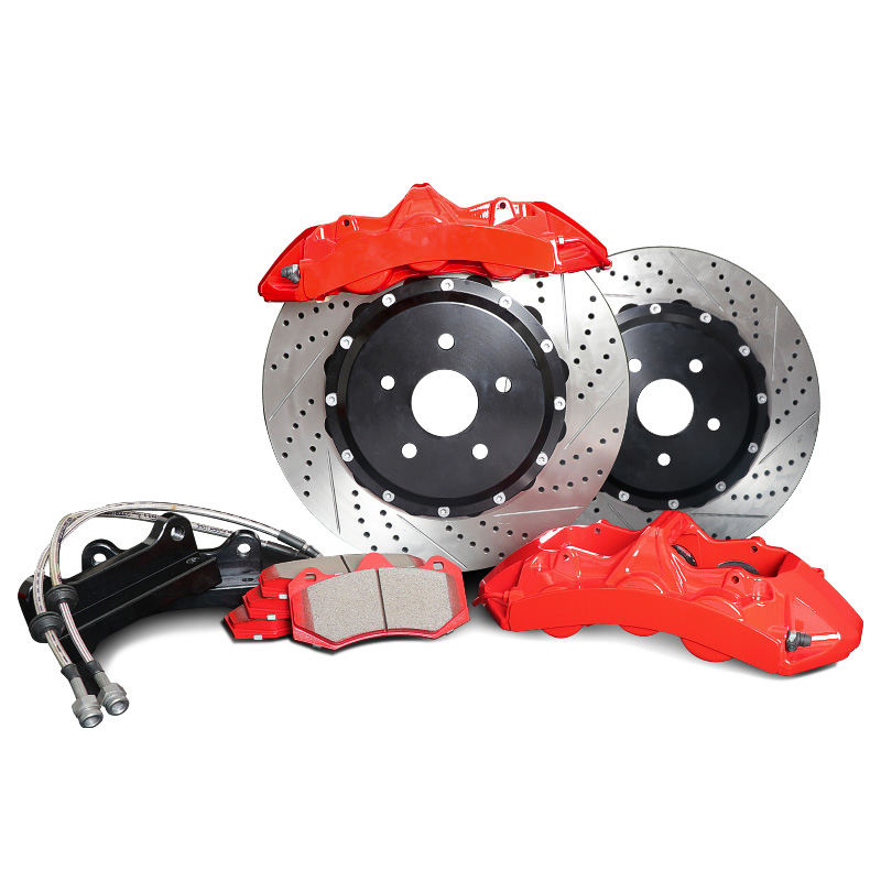 Upgrade GT6 Front GT4 Rear Big Brake Kits with Drilled and Sollted Disc Rotor for BMW 335i E92