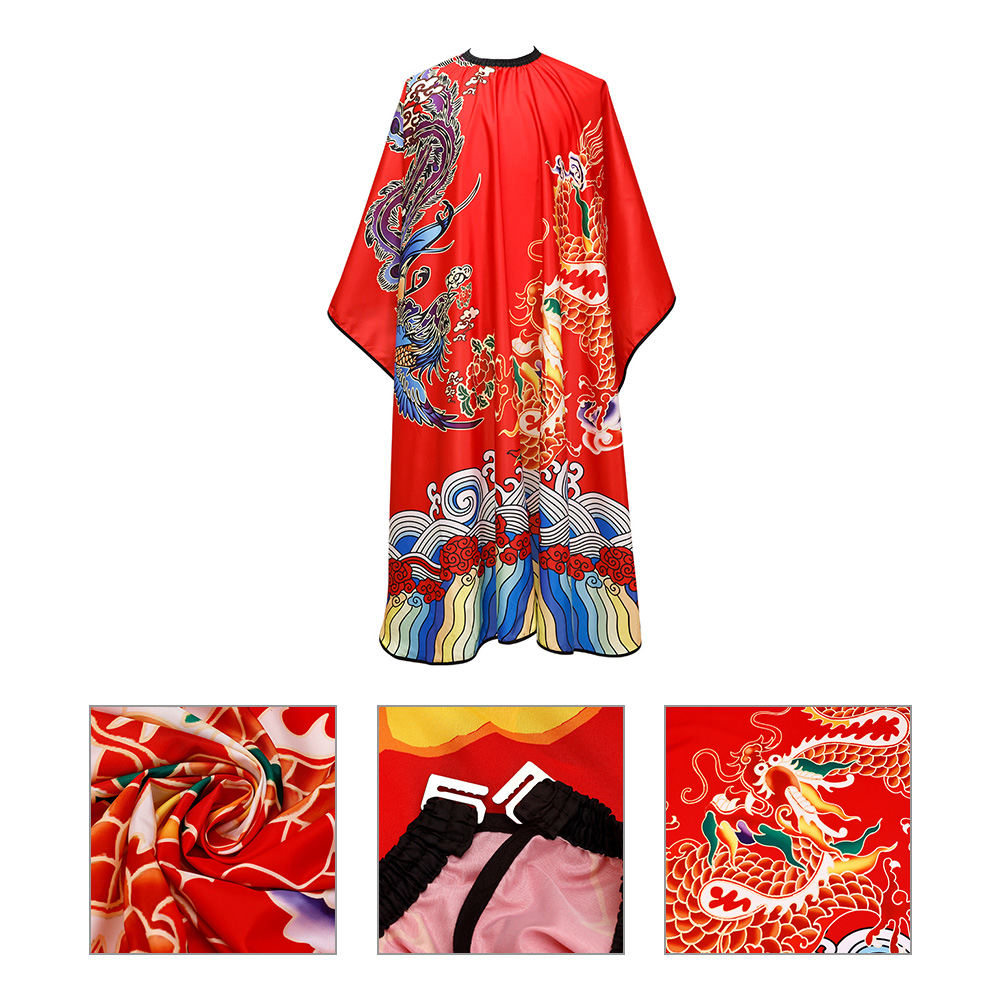 Chinese Style Hair Cutting Cape Barber Haircut Cape Decorative Hair Stylist Cape Large Hairdressing Cape