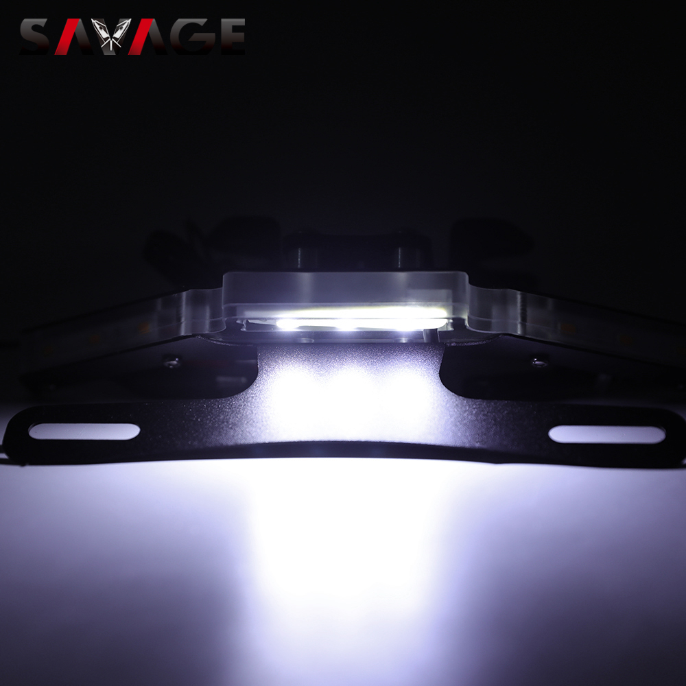 License Plate Holder For KAWASAKI Z900 Z900SE Z 900 SE Motorcycle Accessories Bracket with LED Turn Signal Light Rear Tail Tidy