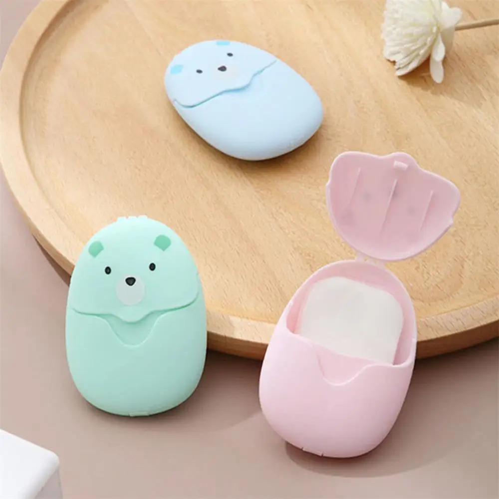 501001000PCS Portable Disposable Paper Soap Travel Soap Sheets Flowers Shape Mini Scented Slice Sheets for Outdoor Washing 240629