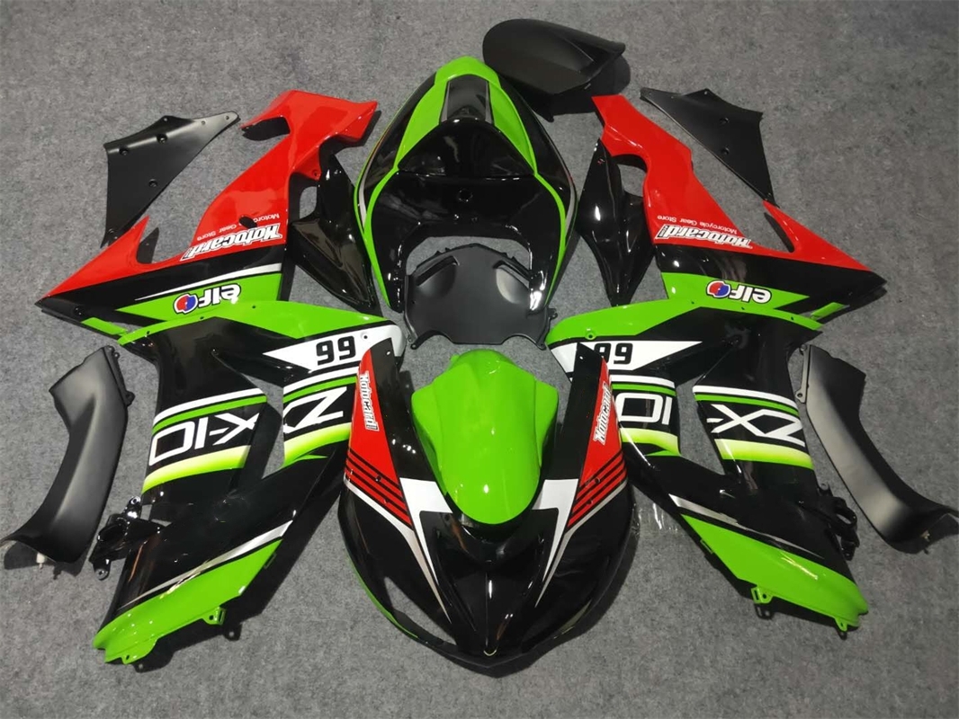 New ABS Motorcycle Fairings Kit Fit For Kawasaki Ninja ZX10R 2006 2007 06 07 10R ZX-10R Bodywork Set Custom Green Black