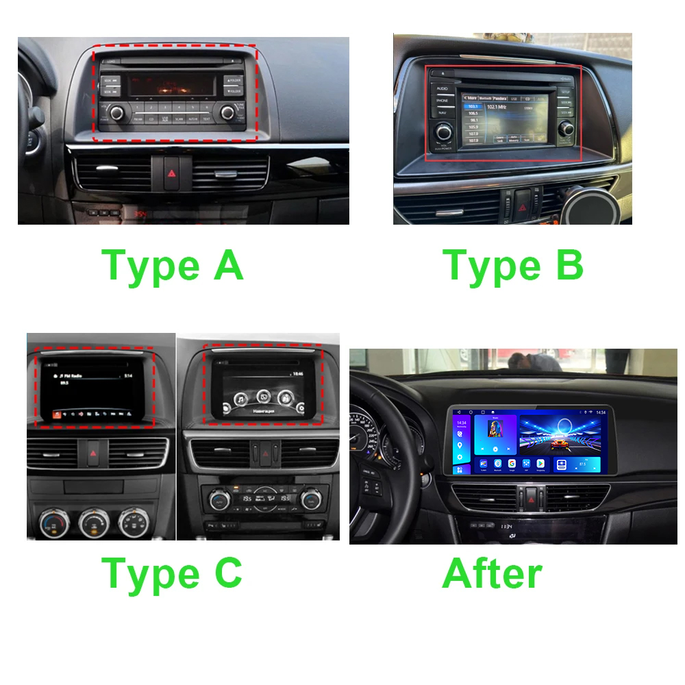 NAVISTART 12.3 inch Android For Mazda 6 Atenza 2013 2014 2015 2016 2017 Car Radio Autoradio Stereo Multimedia Player 2Din GPS