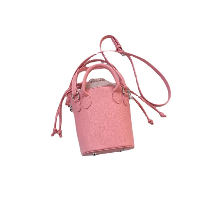 PU Bucket Top-Handle Interior Compartment Women's on Sale 2024 Solid Shoulder Bags Sewing Thread Bolsas De Ombr H6.29#30 ddmymoon