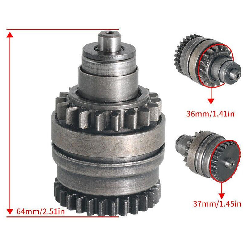 2 PCS Electrical Starter Moric & Bendix 250cc 300cc For Husaberg Offroad Motor TE 250 TE 300 OEM: 55140001100 Motos Engine Parts