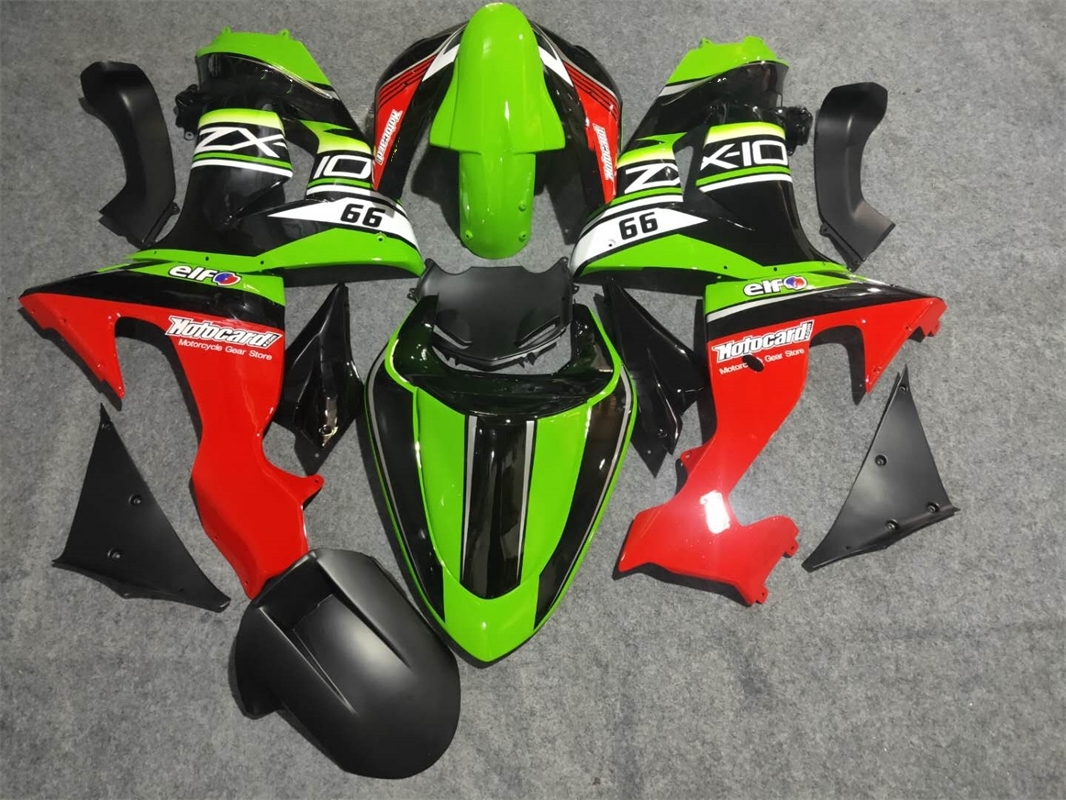 New ABS Motorcycle Fairings Kit Fit For Kawasaki Ninja ZX10R 2006 2007 06 07 10R ZX-10R Bodywork Set Custom Green Black