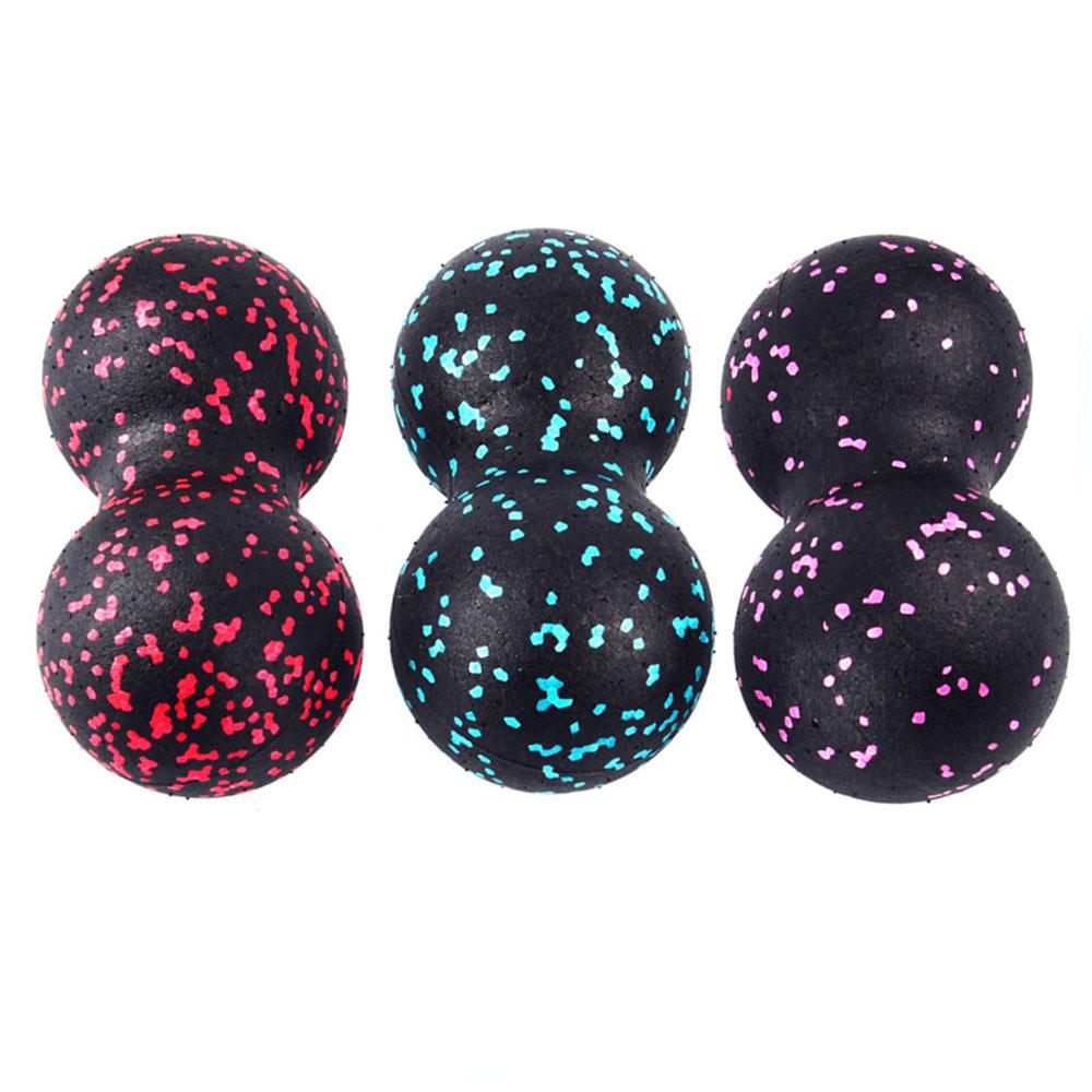 Yoga Massage Roller Ball Peanut Double Lacrosse Spiky Fasciitis Balls Back Ball For Plantar Relief Mobility Myofascial Pain