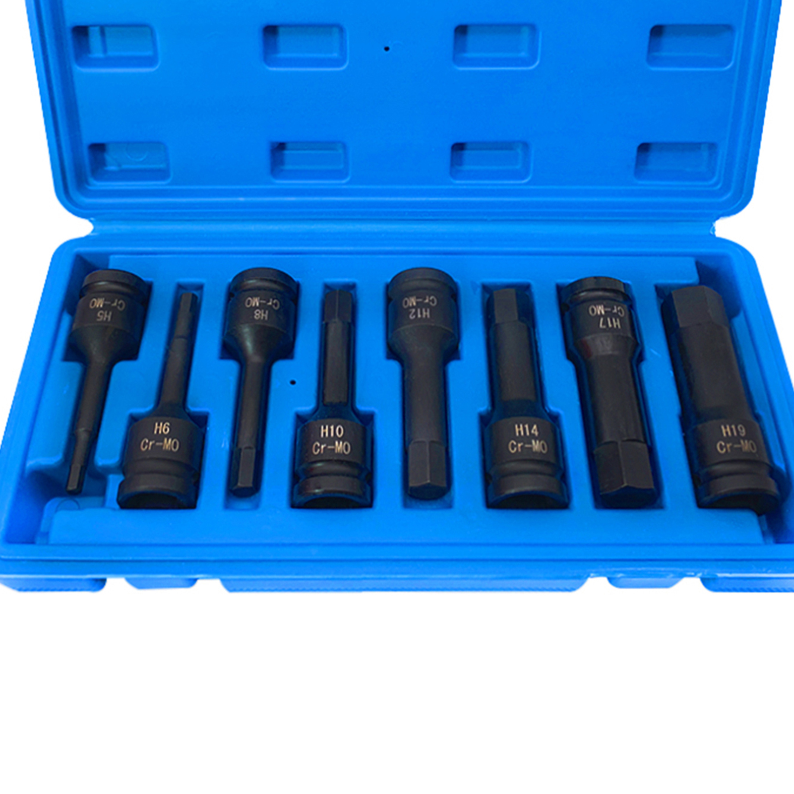 1/2in Drive Allen Wrench Hex Bit Impact Socket Set H5-H19 with Storage Box Auto Repair Tools Automotive Specialy Tools