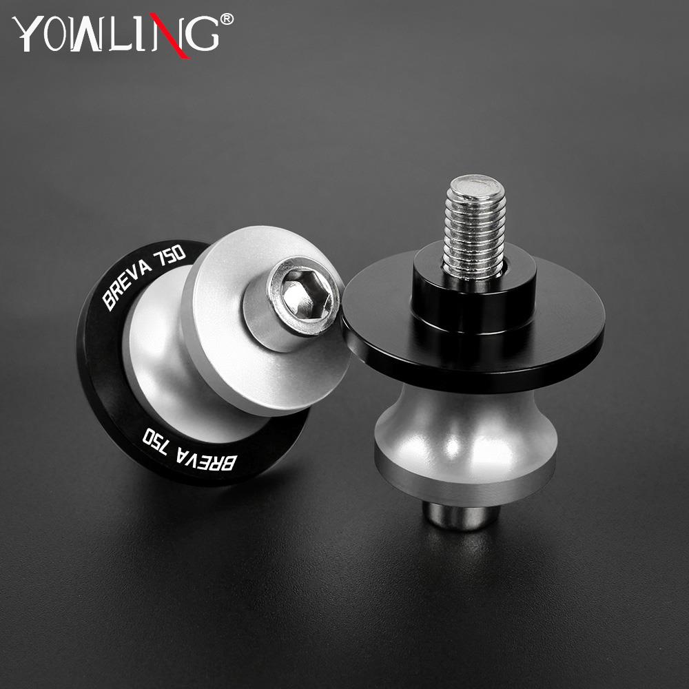 For Moto Guzzi BREVA750 BREVA 750 2008 2007 2006 2005 2004 M10 Motorcycle Accessories Swingarm Spools Slider Rear Stand Screws