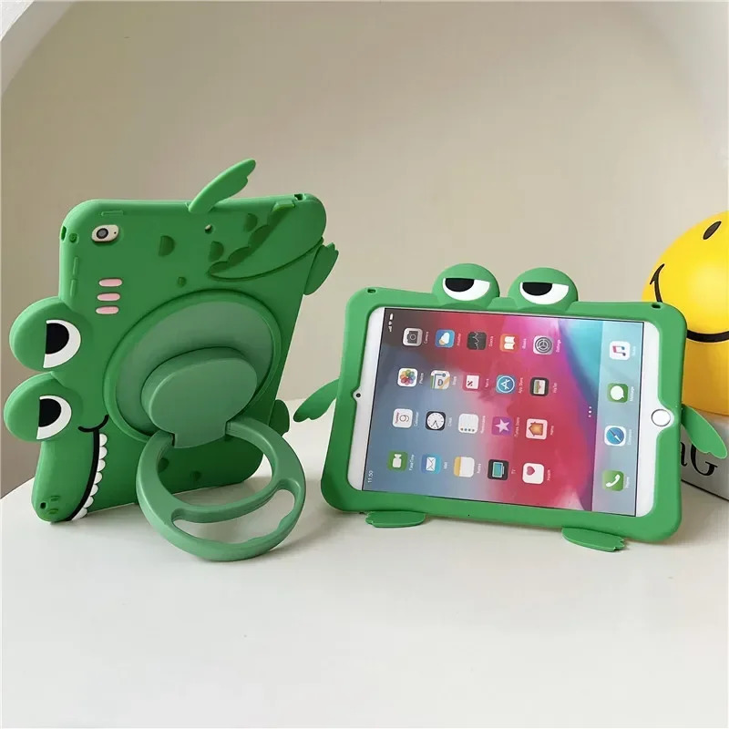 For iPad 7th 8th 9th 10.2 10 10th Gen Case 360 Rotation Stand Cover For IPad Air 2 3 4 5 10.9 Mini 6 Pro 9.7 11 Kids Cases 240621