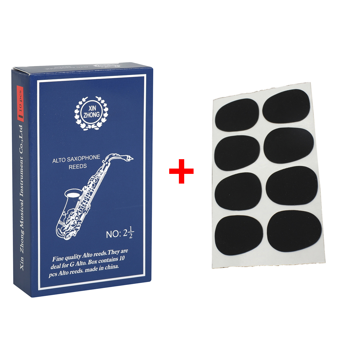 10pcs/set Alto Saxophone Reeds Strength 2.5 for Alto Sax Professionals Beginner Students Woodwind Instrument Accessories