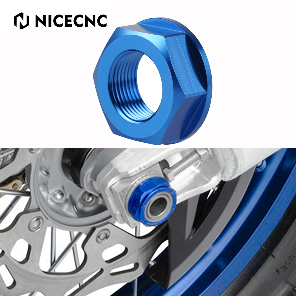 Rear Wheel Axle Shaft Lock Nut Screw Rim M20 Motorcycle Accessories For Yamaha YZ WR 125 250 250F 400 426 450F 125X 250X 250R 04