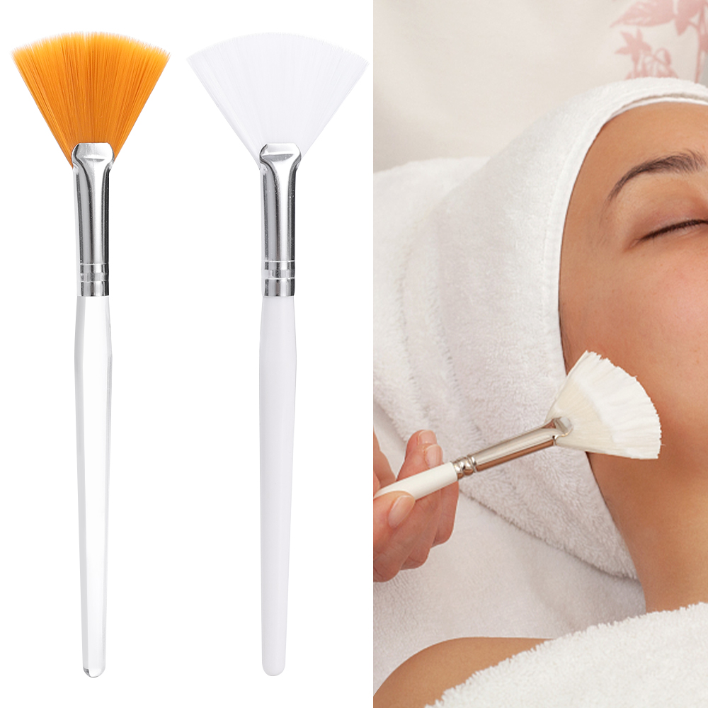 2/3Pcs Makeup Tools DIY Face Mask Brushes Set Soft Applicator Brushes Includes Soft Fan Facial Brushes Acid Applicator Brushes