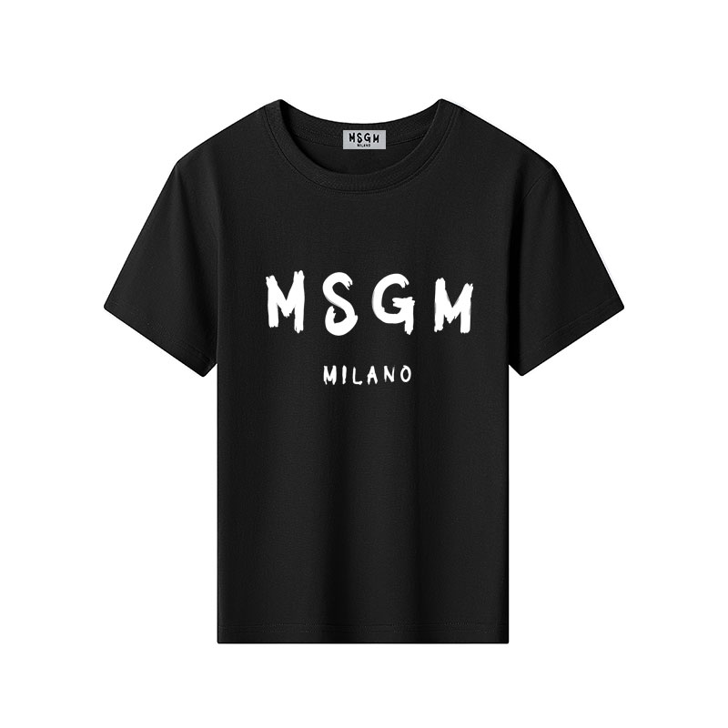 Luxury T-shirts For Kids Designer MSGM Brand Pure Cotton Children Shirts For Girls Boys Summer Tops Outwear O-Neck Tee Clothes z250515