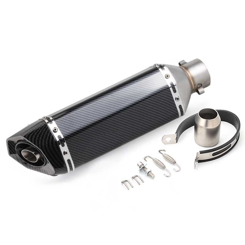1Piece 51mm Universal Accessories Motorcycle Exhaust Pipe Modified Muffler Pipe For Ninja 400 Yamaha R3 With Akrapovic
