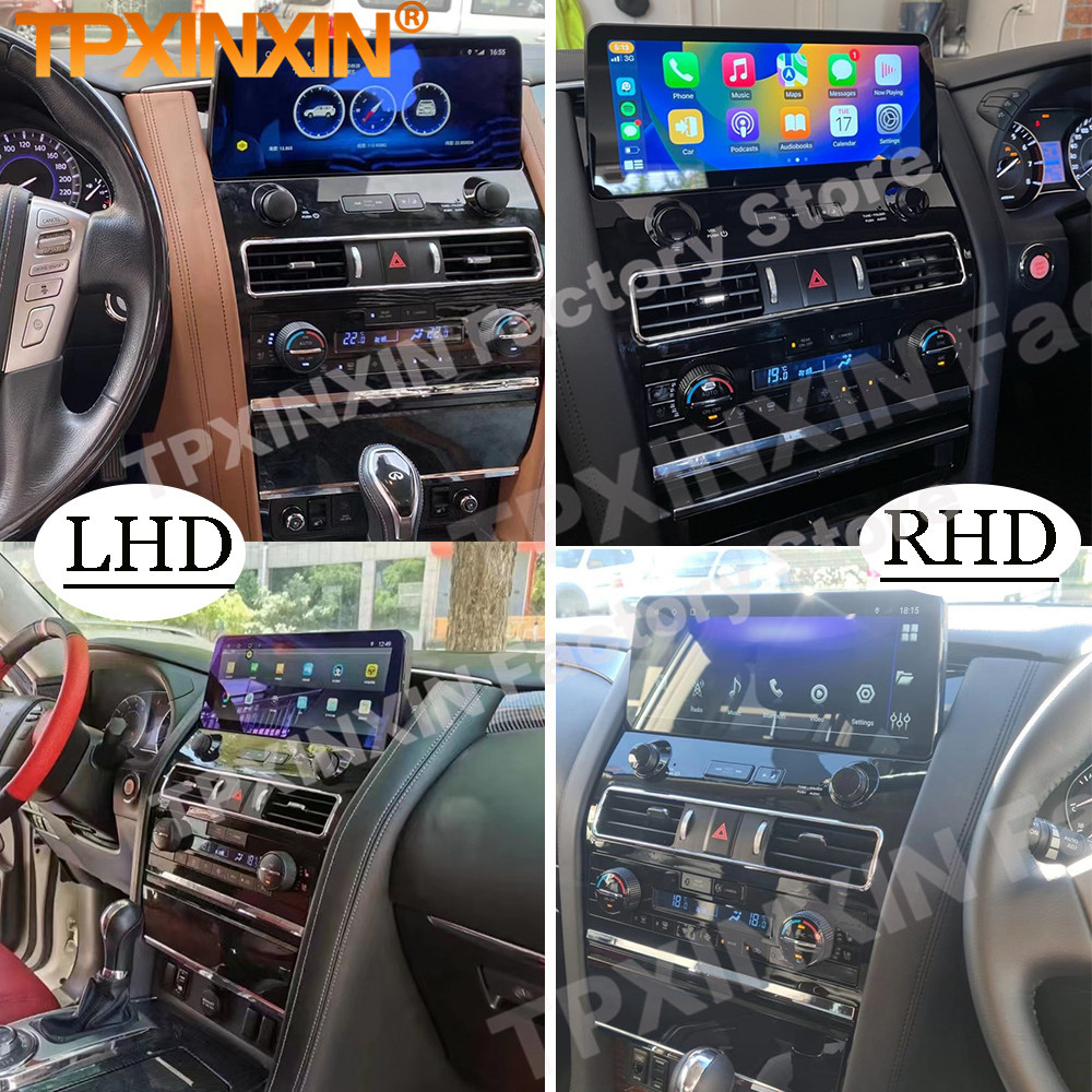 LHD RHD Android 11 Multimedia Stereo For Nissan Patrol Y62 Amada For Infiniti QX80 QX56 2010 2011 2012-2021 2022 GPS Head Unit