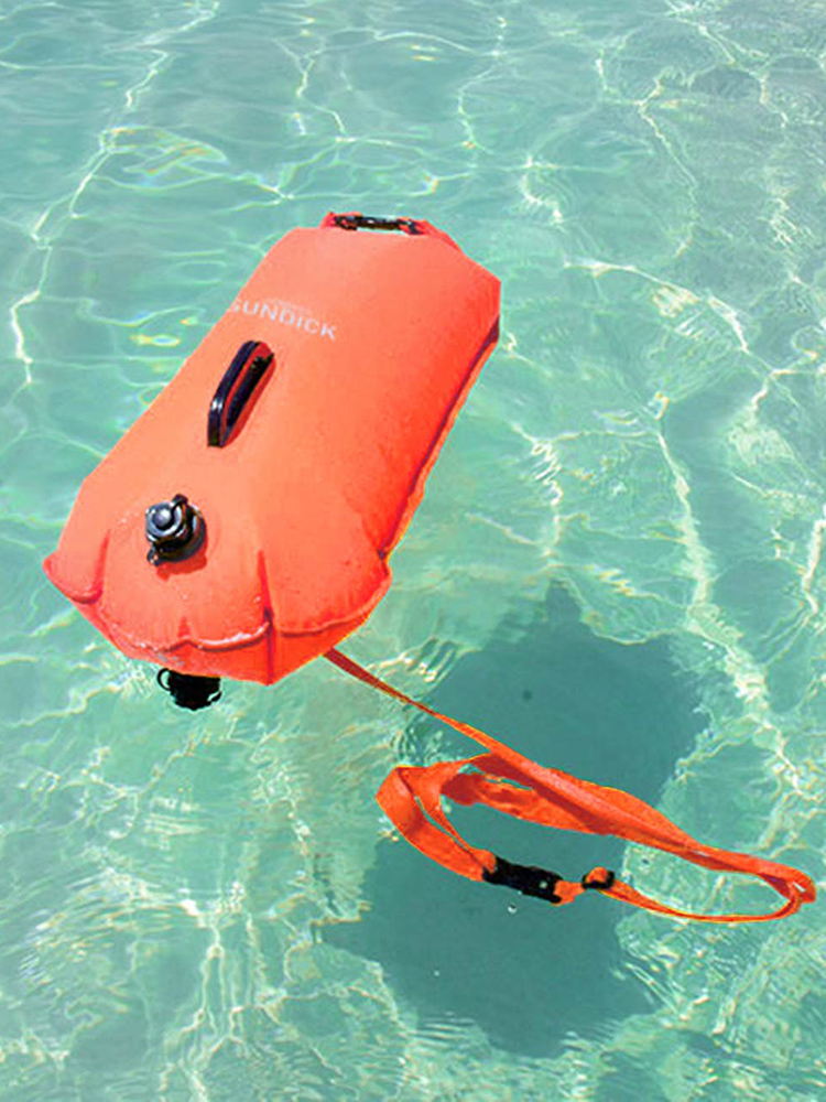 Swim Buoy & Drybag For Swimmers Three-layer Double-airbag Waterproof Storage Bag For Outdoor Swimming Beach Snorkeling Rafting