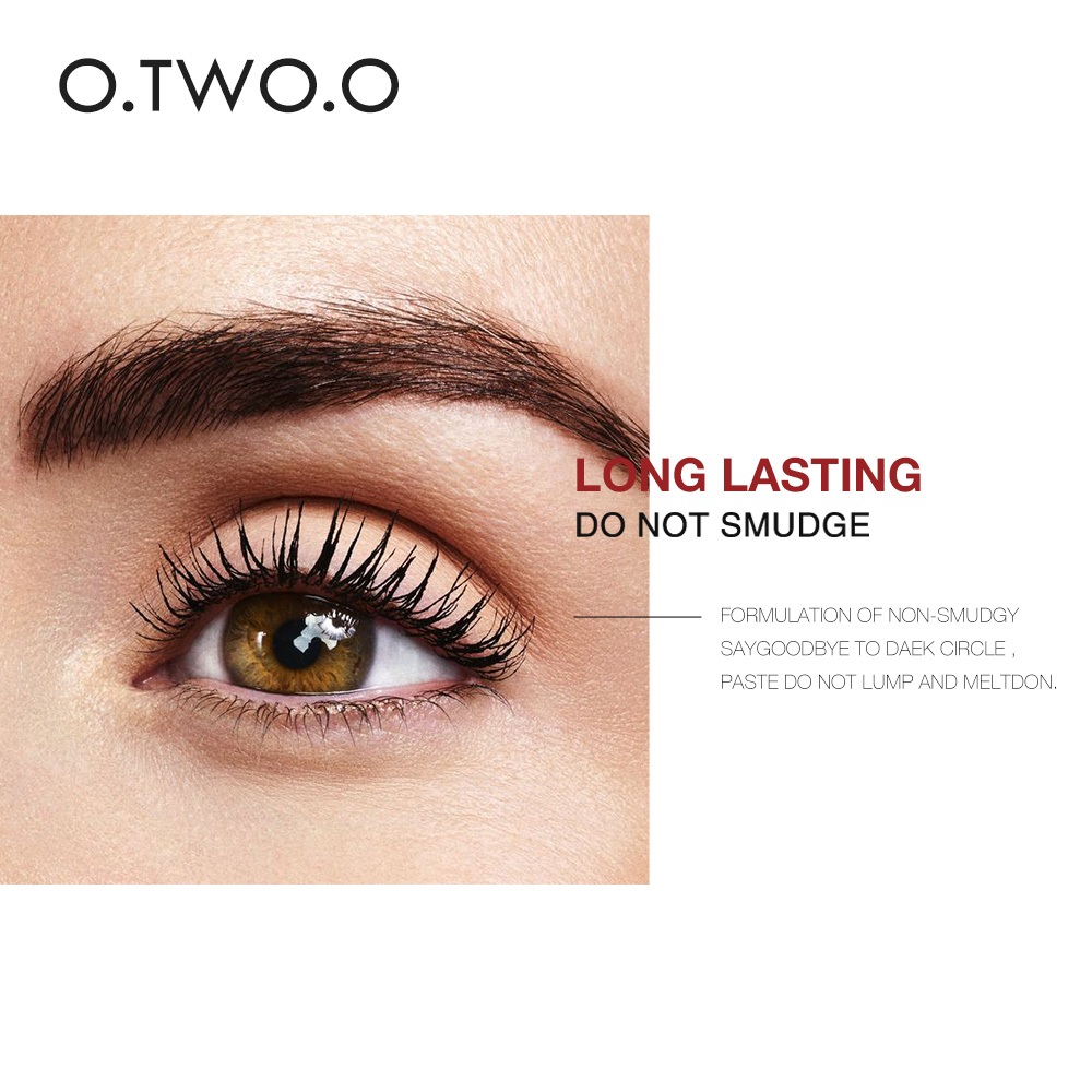 O.TWO.O 3d Silk Fiber Eye Mascara Lengthening Thick Curly Waterproof Makeup Mascara Long Volume Eyelashes Extension