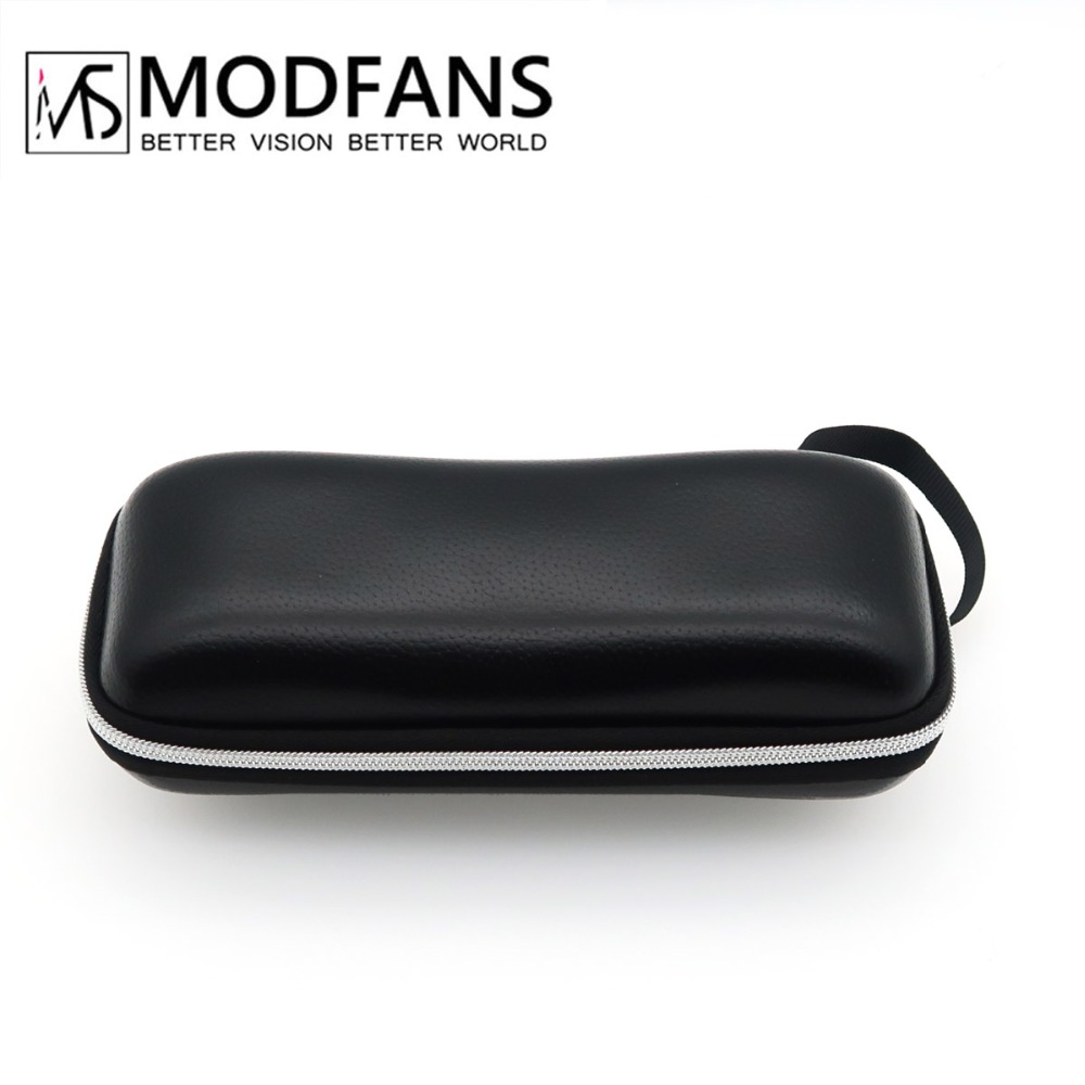 Glasses Case For Sunglasses Eyeglass Case High Quality Black Leather Cover Eyewear Box With Soft Cleaning Lens Cloth