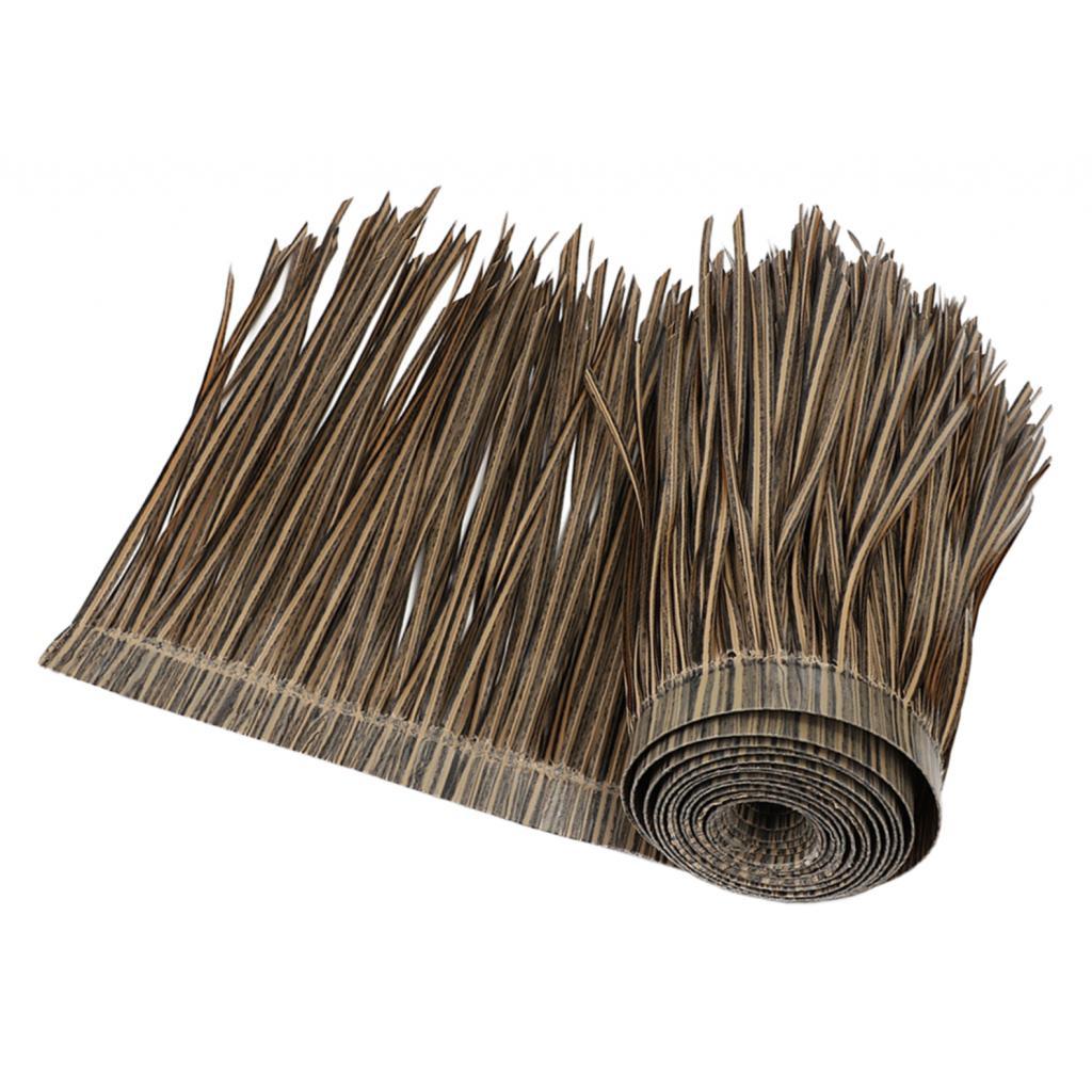 Straw Roof Thatch Artificial Palm Thatch Fake Grass Skirting Roof Panel Palm Thatch Roll for Bar