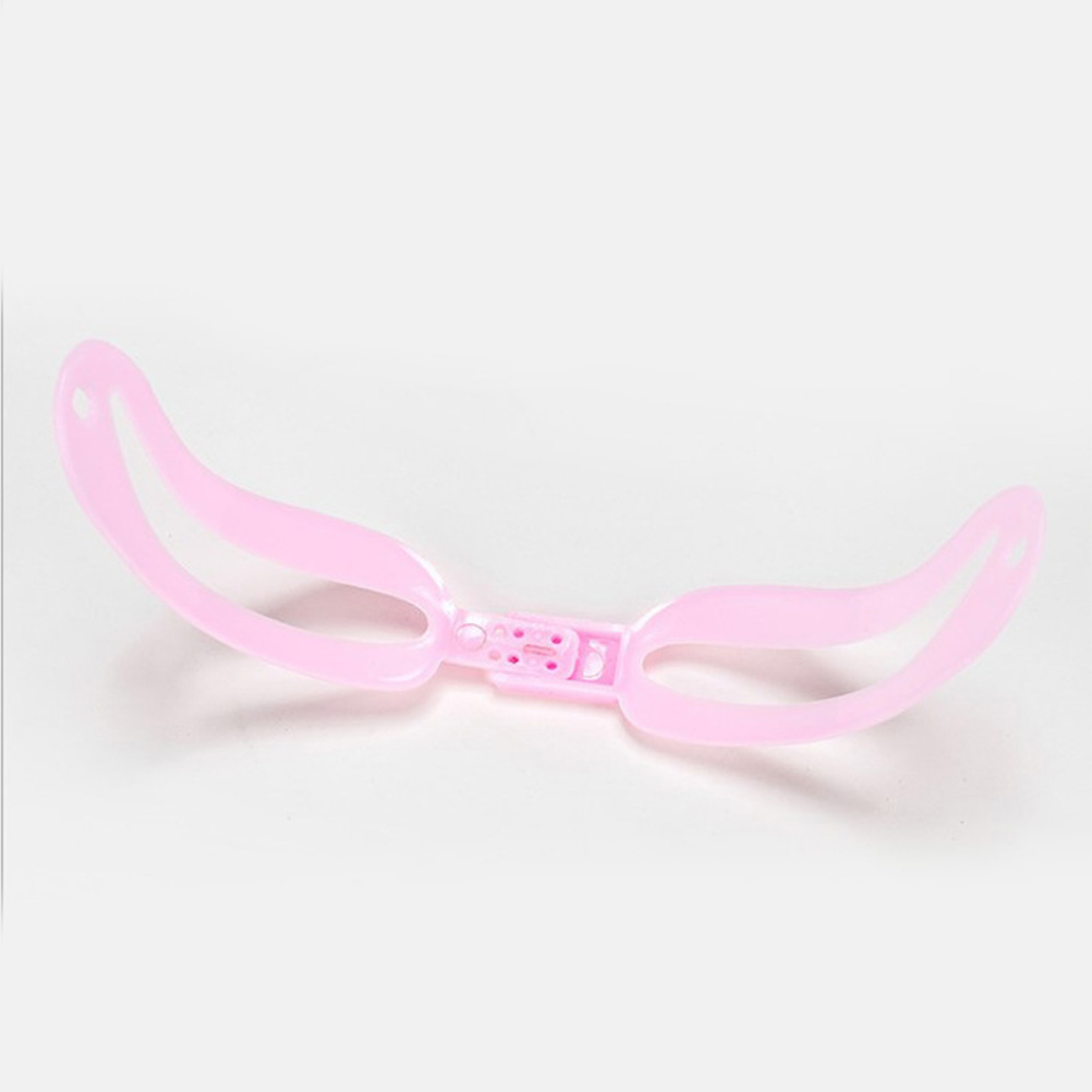 5 Sets/20pcs Lash Kit Eyebrow Assistant Suit Tool Reusable Card Grooming Stencil Pink Miss