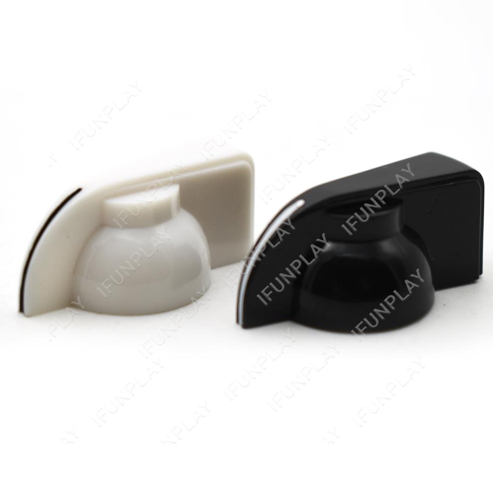 100pcs Plastic Guitar AMP Amplifier Knob Gutiarra Effect Pedal Chicken Head Knob Black White for Choose Wholesale