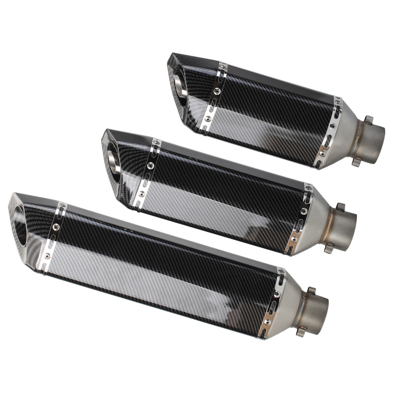 1Piece 51mm Universal Accessories Motorcycle Exhaust Pipe Modified Muffler Pipe For Ninja 400 Yamaha R3 With Akrapovic