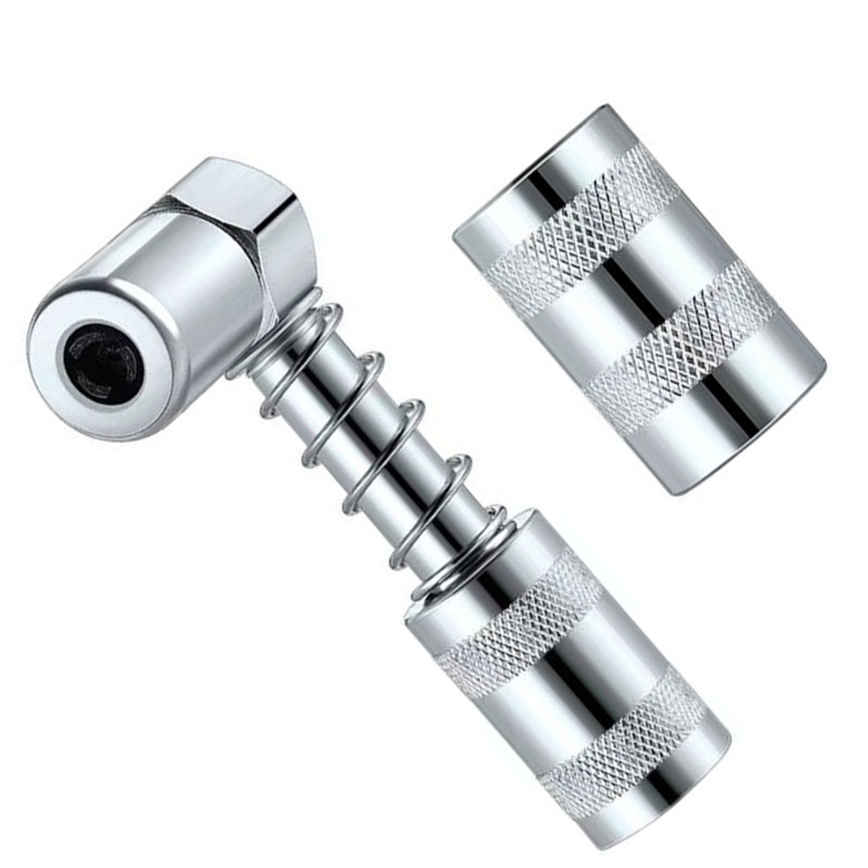 90 Degree Grease Coupler Adapter Fitting Tool Coupler Grease Fitting Tool for Car Truck Etc Sleeve Locks Coupler In Place