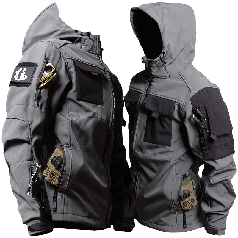 Men's Tactical Windbreaker Jacket Beetle Invader Tactics Soft Shell Charge Tactics Jacket Waterproof Outdoor Shark Skin Coat