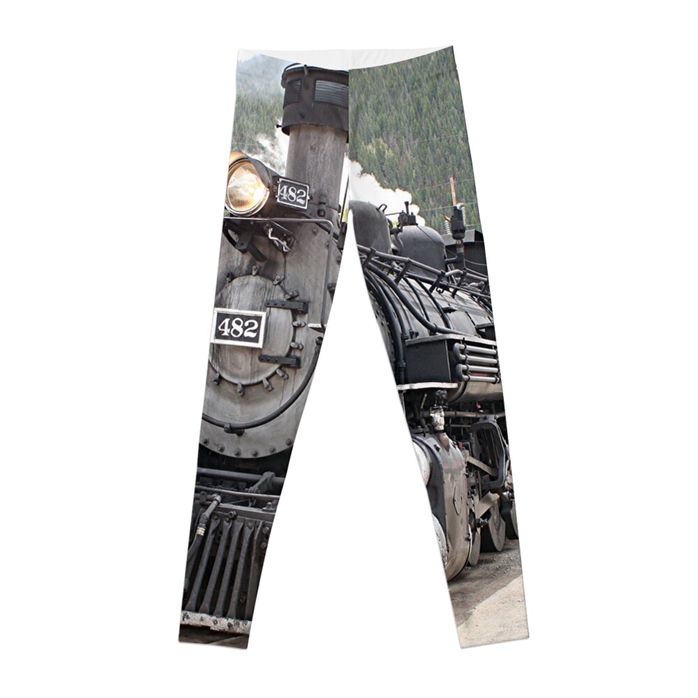 Steam train engine Silverton, Colorado, USA 8 Leggings gym top Training pants Womens Leggings