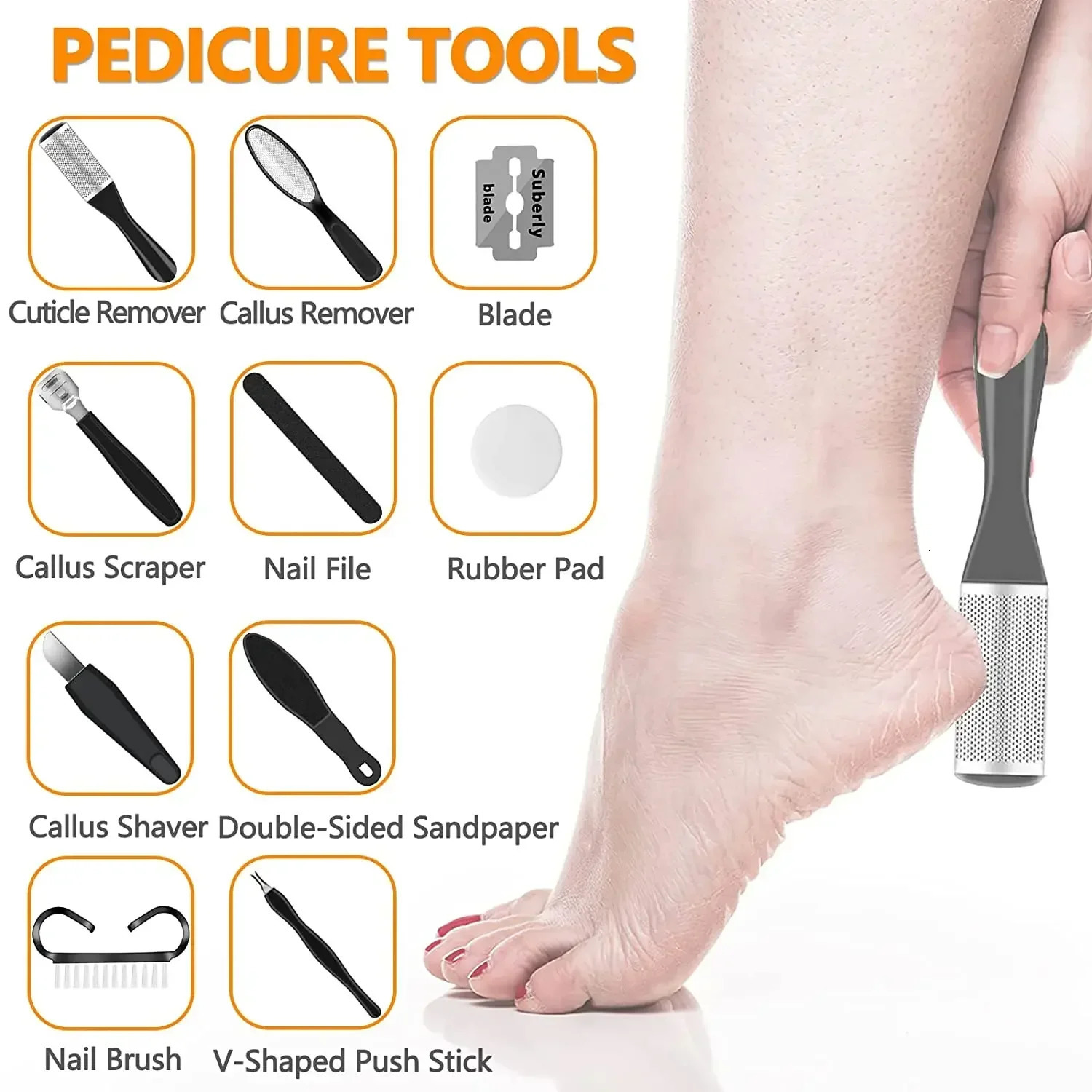 Electric Grinding Pedicure Tools Foot Sandpaper File for Heels Professional Foot Care Tool Dead Hard Skin Callus r o240629
