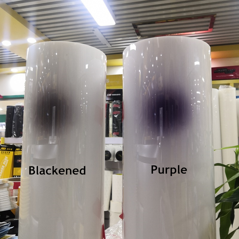 Intelligent UV Color Change TPU PPF Photochromic Headlight Film For Any Car Lamp Decor Hot Repair Anti-scratch Protect Stickers