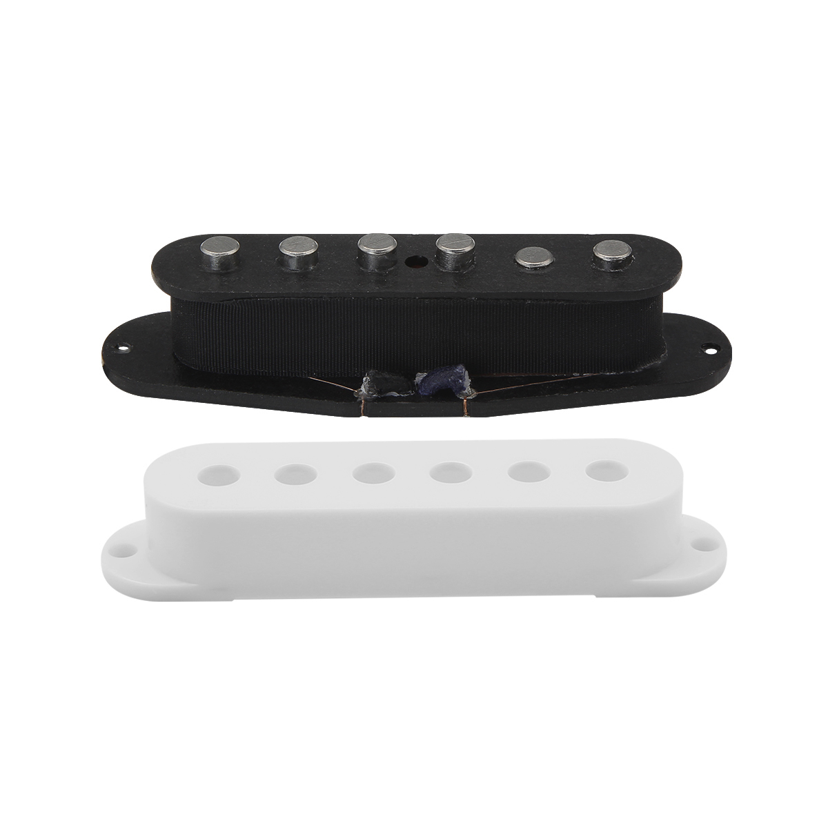 FLEOR 1PCS Vintage Alnico 5 Single Coil Pickup Staggered Top 52mm for ST Electric Guitar Parts