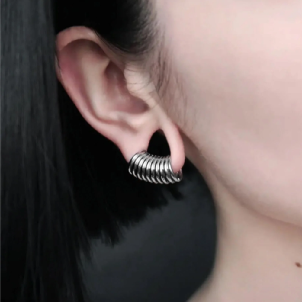 Giga 5 in 1 Stack Rings Design Ear Cuff Gauges Plugs Expander Ear Tunnels 10 in 1 Stretcher Earring Body Piercing Jewelry