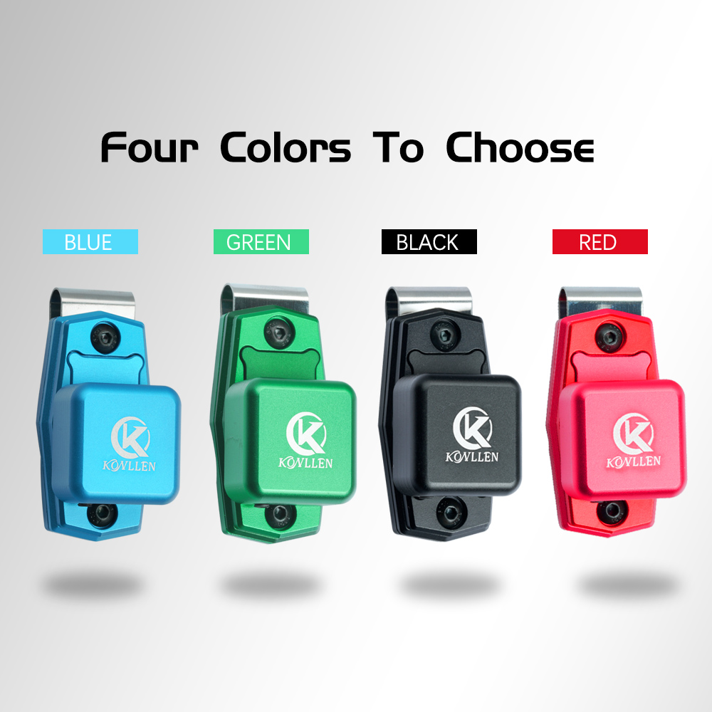 KONLLEN Chalk Holder Magnetic Clip Aluminum Alloy Pool Cue Chalk Holder with Belt Clip Snooker Cue Tool Billiards Accessories