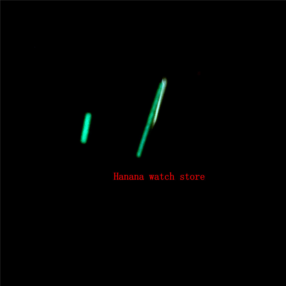 Orange Second Watch Bend Hands Green luminous fit Miyota 8205,8215,821 series Movement automatic mens watch